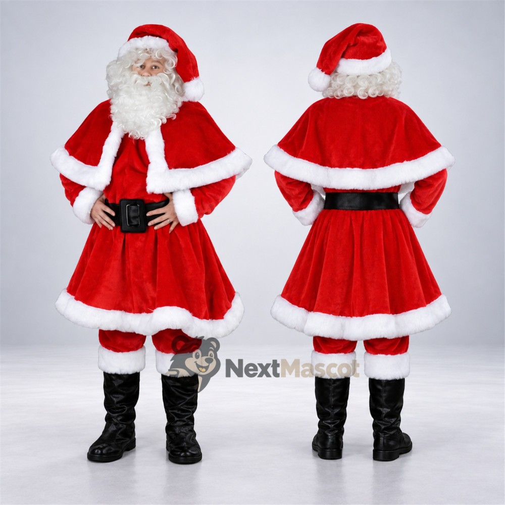 Mrs Claus Mascot Costume for Christmas Parties Mrs Claus Mascot Costume for Christmas Parties