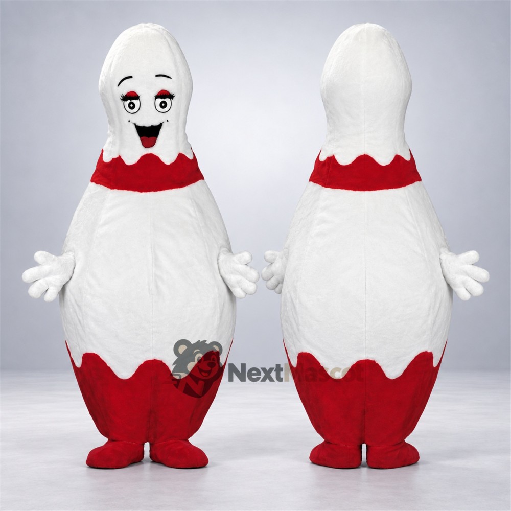 Bowling Pin Mascot Costume for Birthday Parties Bowling Pin Mascot Costume for Birthday Parties