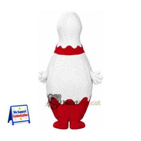 Bowling Pin Mascot Costume for Birthday Parties Bowling Pin Mascot Costume for Birthday Parties