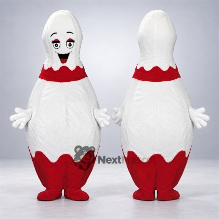 Bowling Pin Mascot Costume for Birthday Parties Bowling Pin Mascot Costume for Birthday Parties