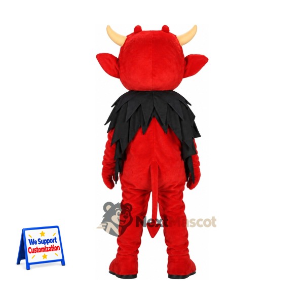Horned Monster Mascot Costume - Red for School Events Horned Monster Mascot Costume - Red for School Events