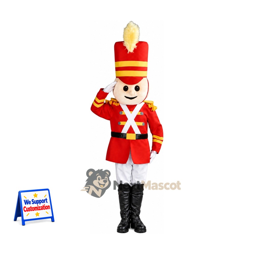 Toy Soldier Mascot Costume for Christmas Parades