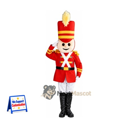 Toy Soldier Mascot Costume for Christmas Parades