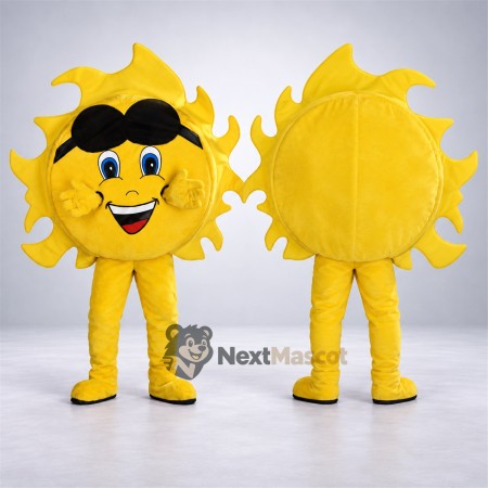Sun Mascot Costume - Sunglasses for Family Events Sun Mascot Costume - Sunglasses for Family Events
