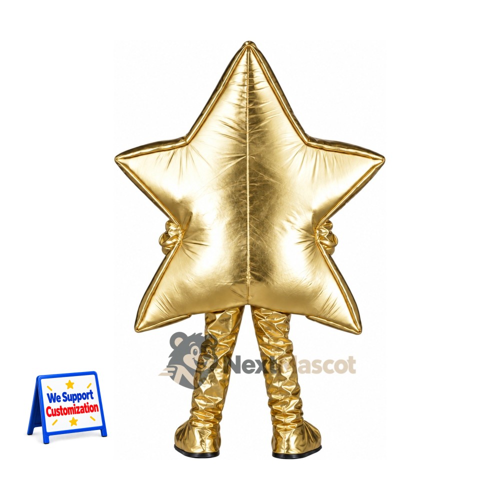 Star Mascot Costume - Gold for School Events Star Mascot Costume - Gold for School Events