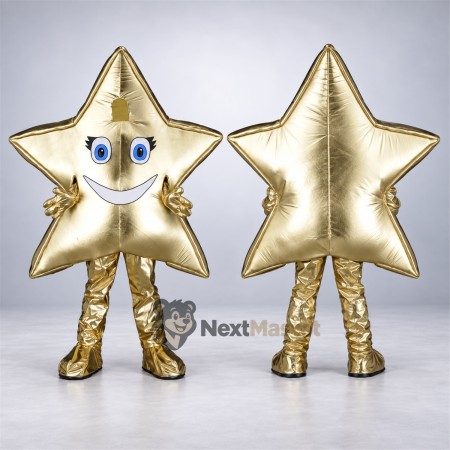 Star Mascot Costume - Gold for School Events Star Mascot Costume - Gold for School Events