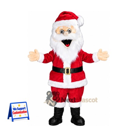 Santa Claus Mascot Costume for Pep Rallies Santa Claus Mascot Costume for Pep Rallies