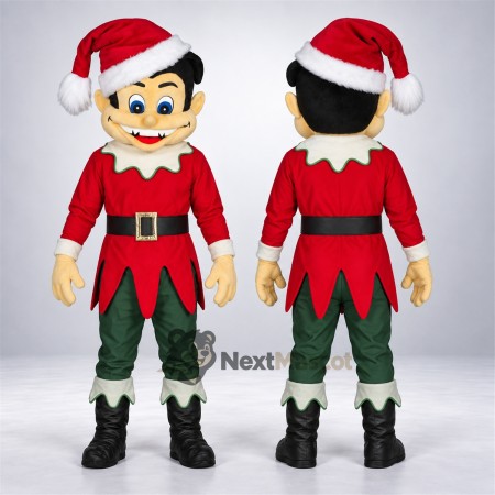 Christmas Elf Mascot Costume for Winter Festivals Christmas Elf Mascot Costume for Winter Festivals