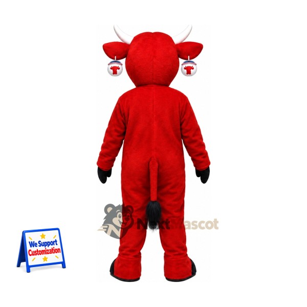 Bull Mascot Costume - Red for Promotions Bull Mascot Costume - Red for Promotions