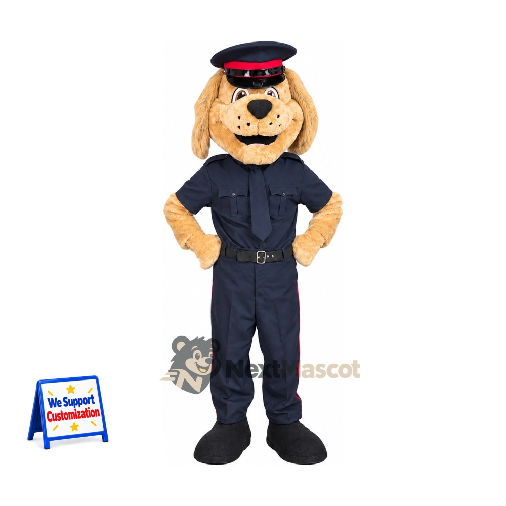 Dog Mascot Costume - Police Style for Festivals Dog Mascot Costume - Police Style for Festivals
