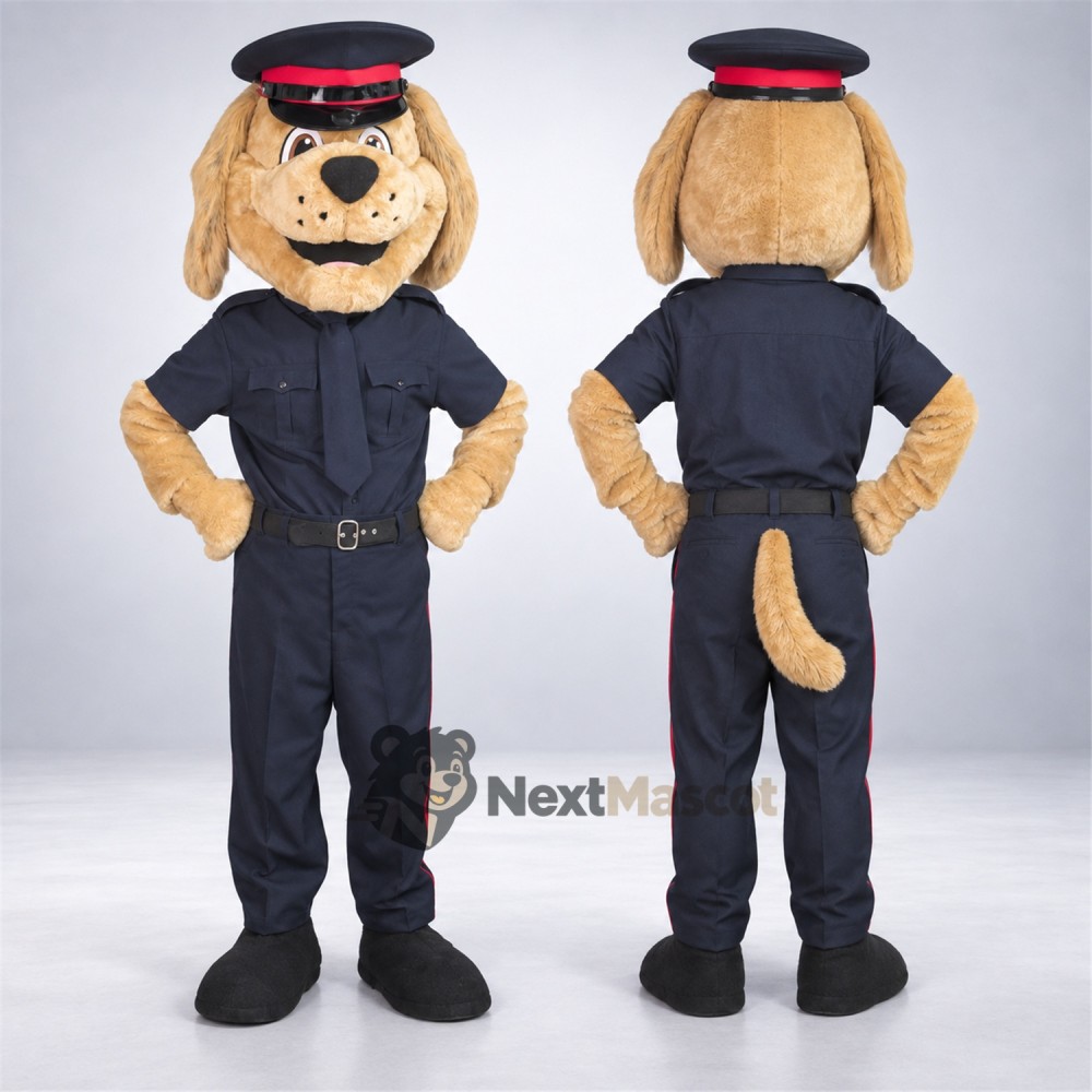 Dog Mascot Costume - Police Style for Festivals Dog Mascot Costume - Police Style for Festivals