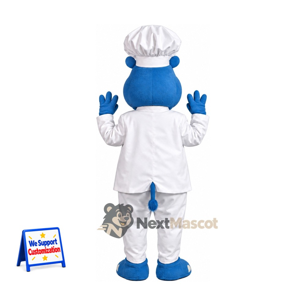 Hippo Mascot Costume - Chef Style Hippo Mascot Costume - Chef Style