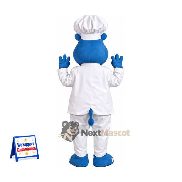 Hippo Mascot Costume - Chef Style Hippo Mascot Costume - Chef Style