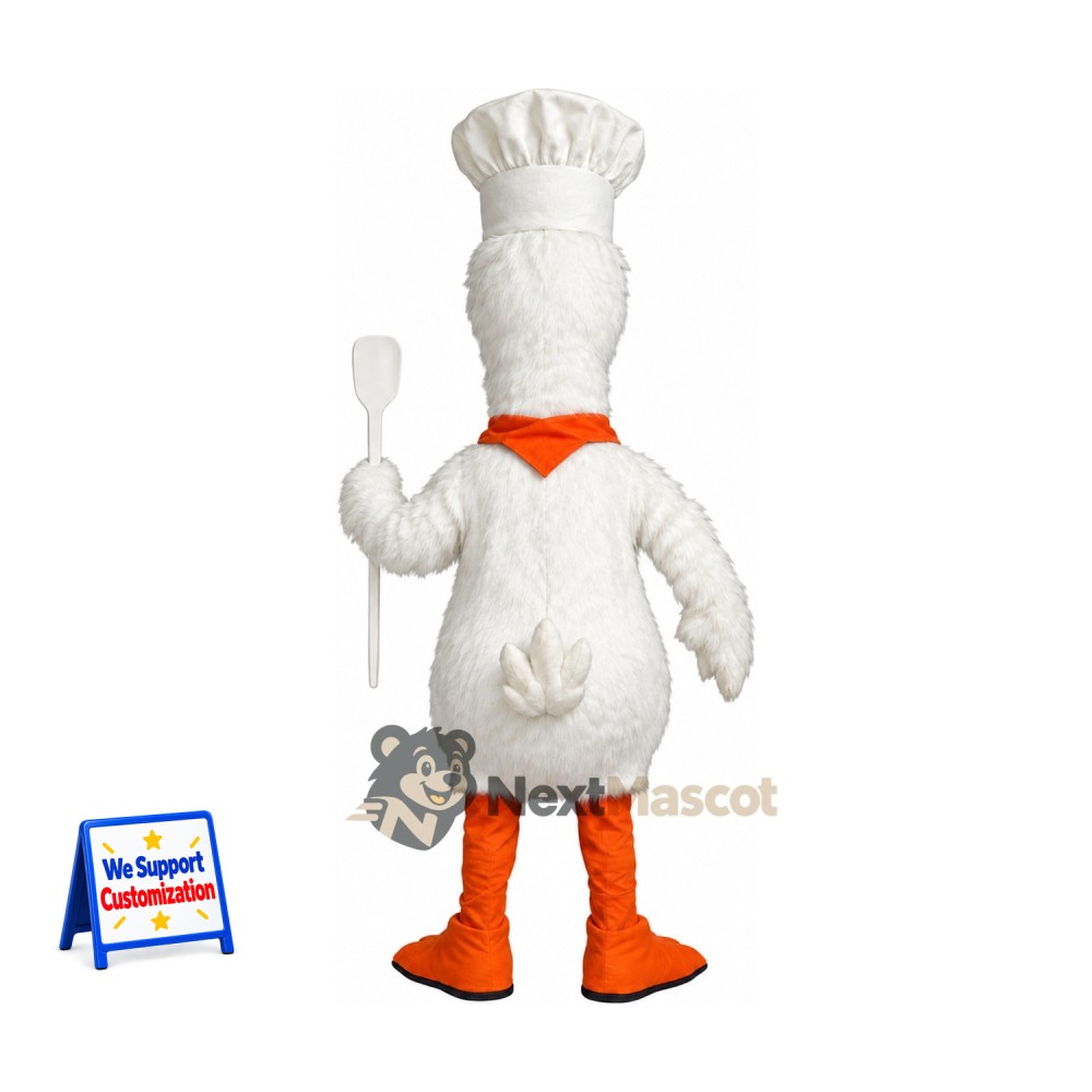 Duck Mascot Costume - Chef Style