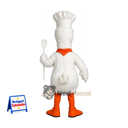 Duck Mascot Costume - Chef Style