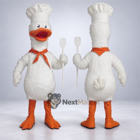 Duck Mascot Costume - Chef Style
