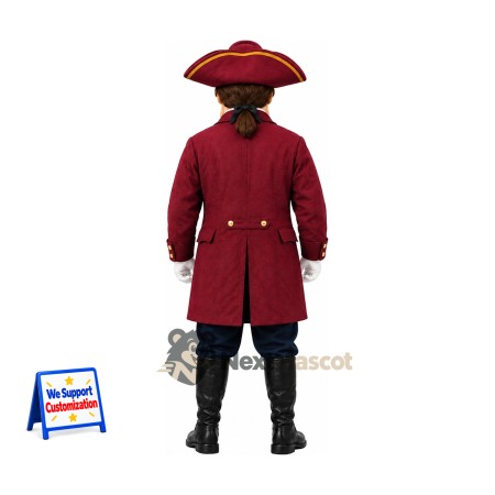 Colonial Soldier Mascot Costume for Birthday Parties Colonial Soldier Mascot Costume for Birthday Parties