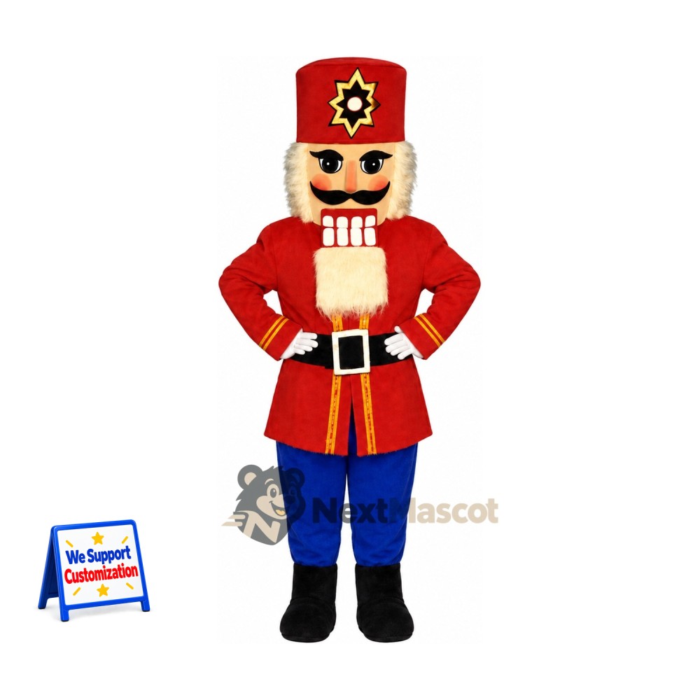 Nutcracker Mascot Costume for Christmas Events