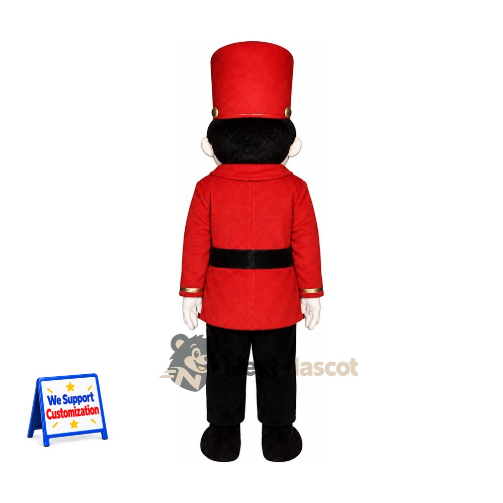 Snowman Toy Soldier Mascot Costume Snowman Toy Soldier Mascot Costume