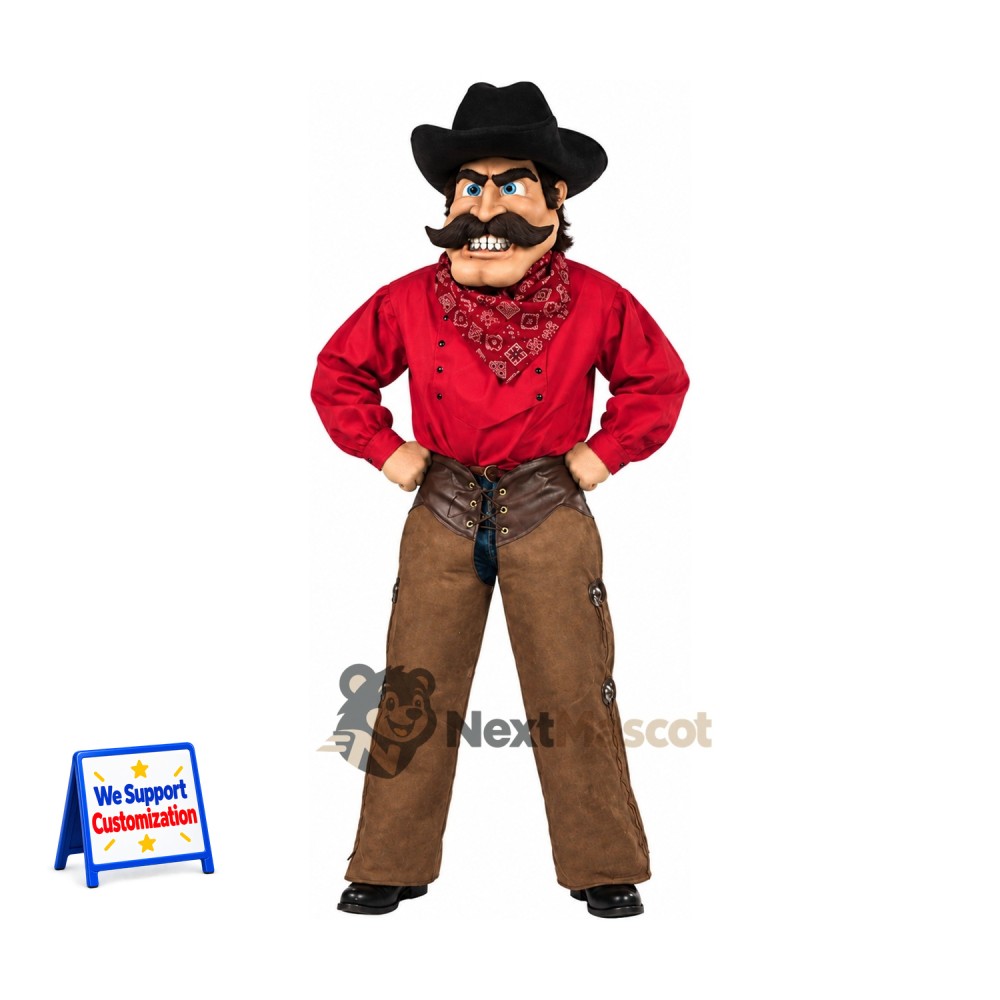 Cowboy Mascot Costume for School Events Cowboy Mascot Costume for School Events