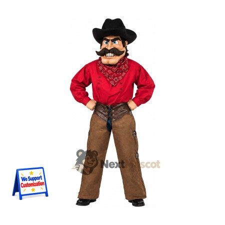 Cowboy Mascot Costume for School Events Cowboy Mascot Costume for School Events