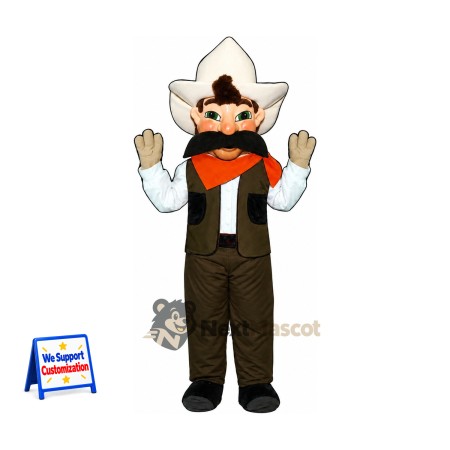 Cowboy Mascot Costume for Community Events Cowboy Mascot Costume for Community Events