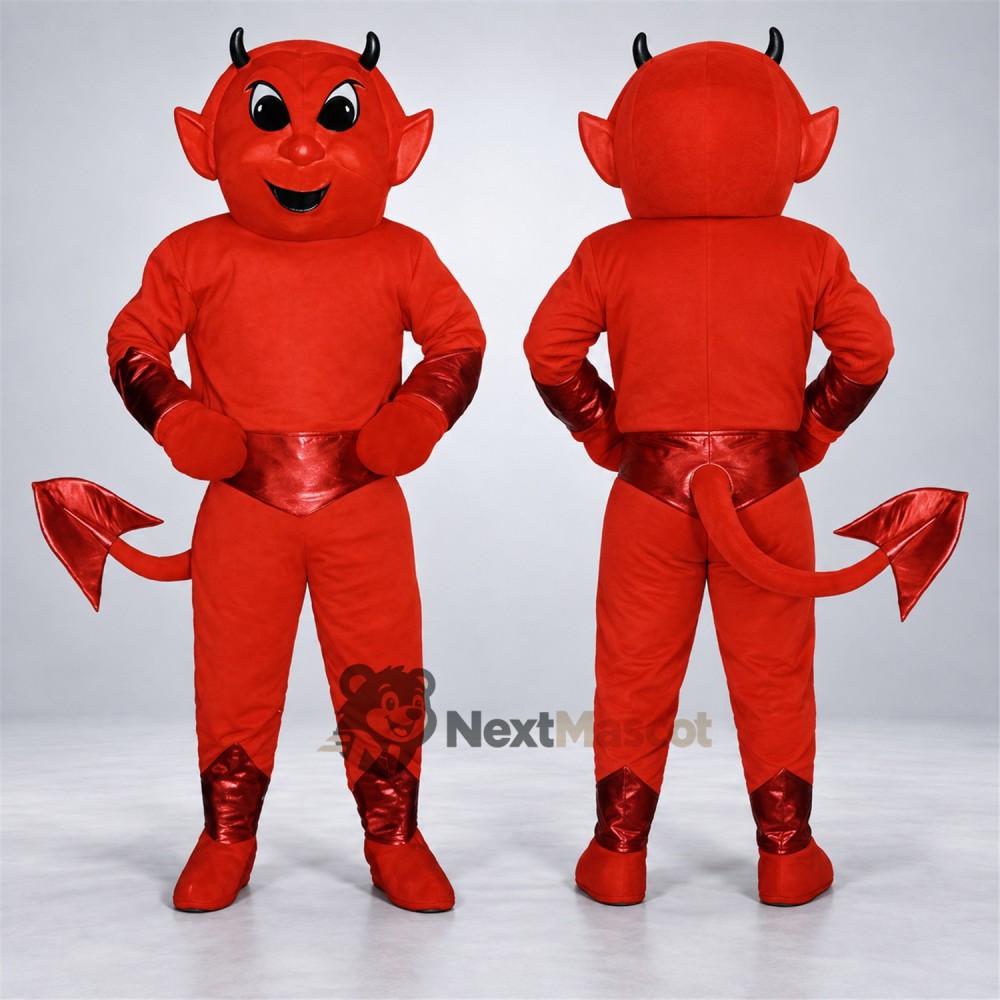 Devil Mascot Costume - Red for Birthday Parties Devil Mascot Costume - Red for Birthday Parties