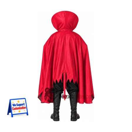 Devil Mascot Costume - Red, Cape Devil Mascot Costume - Red, Cape