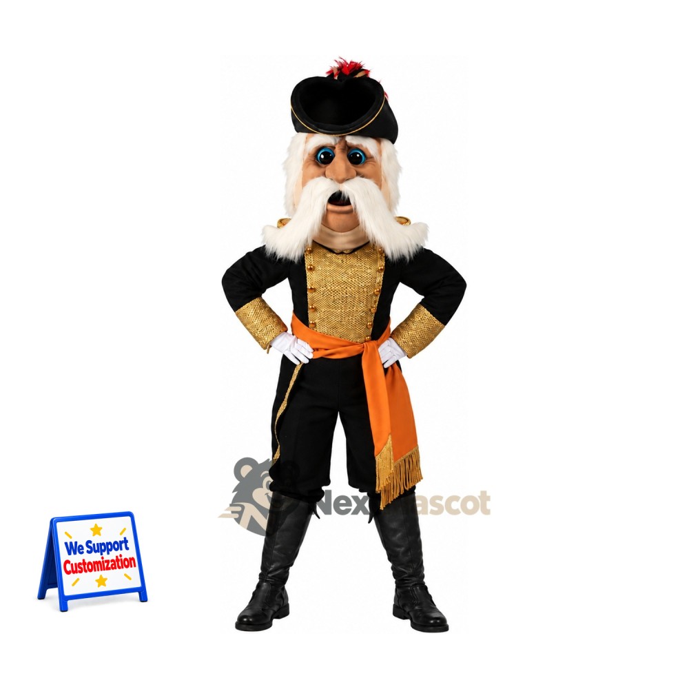 Pirate Captain Mascot Costume for School Spirit Pirate Captain Mascot Costume for School Spirit