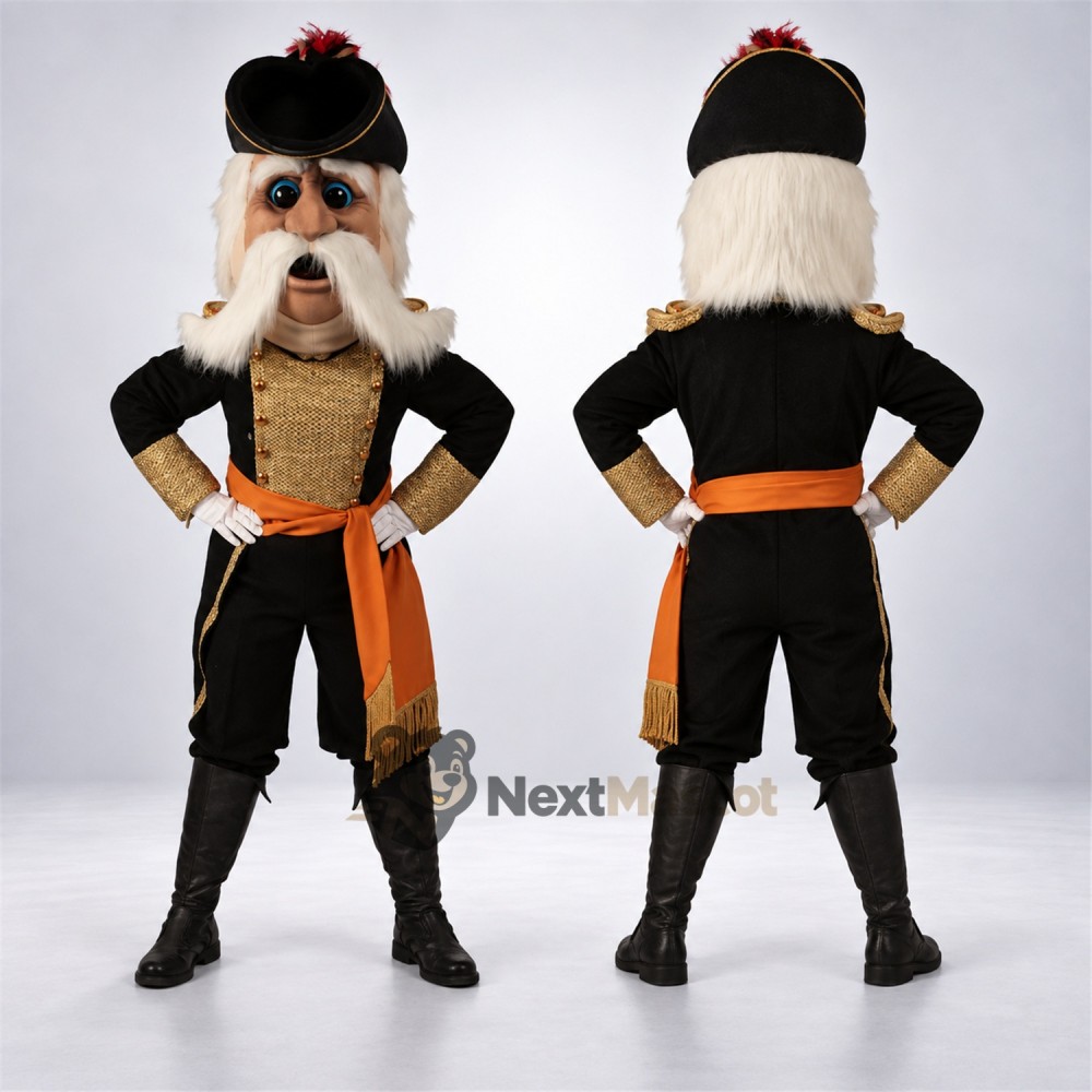 Pirate Captain Mascot Costume for School Spirit Pirate Captain Mascot Costume for School Spirit