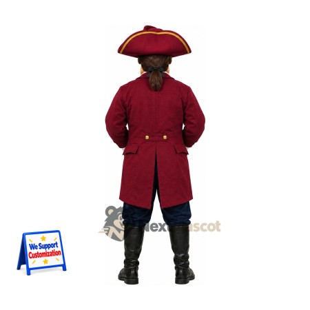 Colonial Soldier Mascot Costume for Sports Days Colonial Soldier Mascot Costume for Sports Days