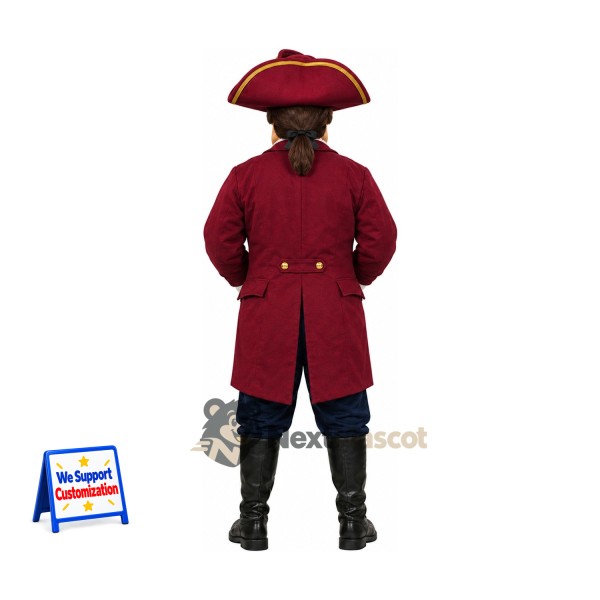 Colonial Soldier Mascot Costume for Sports Days Colonial Soldier Mascot Costume for Sports Days