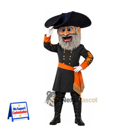 Pirate Captain Mascot Costume for Team Events Pirate Captain Mascot Costume for Team Events