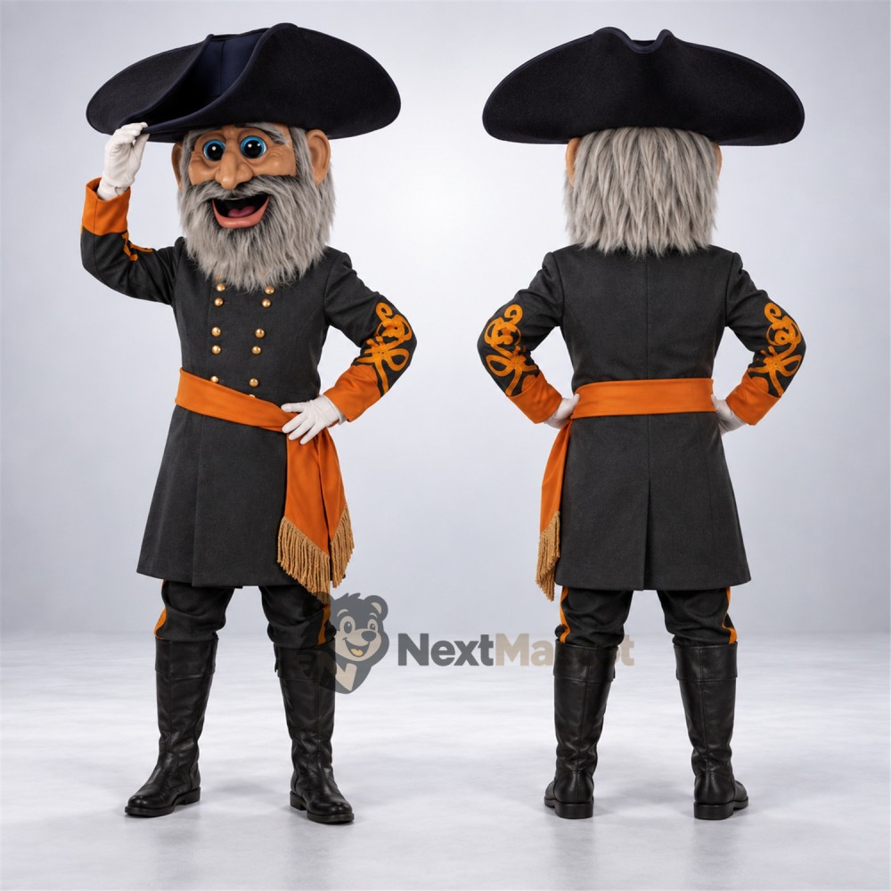 Pirate Captain Mascot Costume for Team Events Pirate Captain Mascot Costume for Team Events