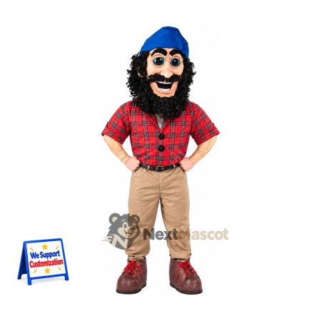 Lumberjack Mascot Costume for Festivals Lumberjack Mascot Costume for Festivals