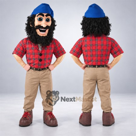 Lumberjack Mascot Costume for Festivals Lumberjack Mascot Costume for Festivals