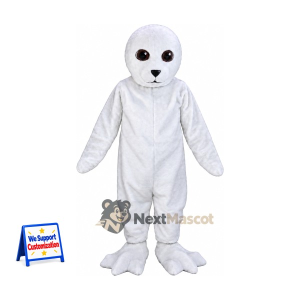 Seal Mascot Costume - White