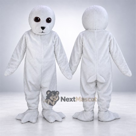 Seal Mascot Costume - White Seal Mascot Costume - White