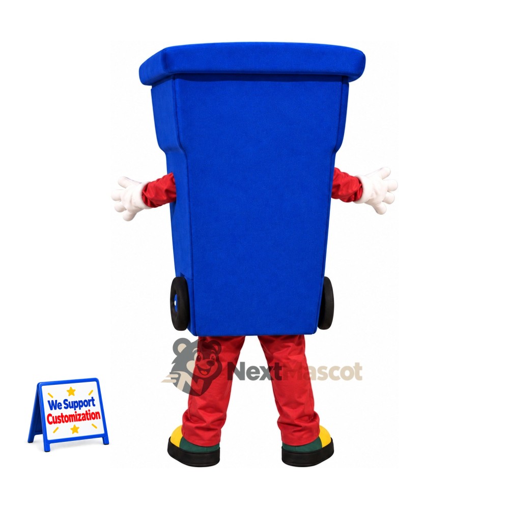 Bin Mascot Costume - Blue for Parades Bin Mascot Costume - Blue for Parades