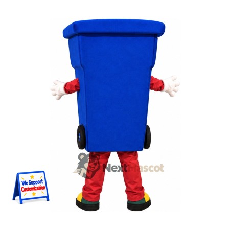 Bin Mascot Costume - Blue for Parades Bin Mascot Costume - Blue for Parades