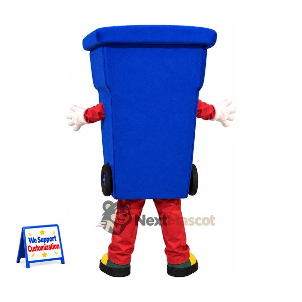 Bin Mascot Costume - Blue for Parades