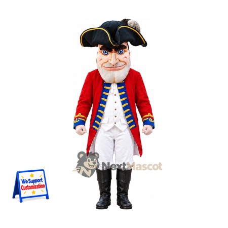 Colonial Soldier Mascot Costume for School Spirit