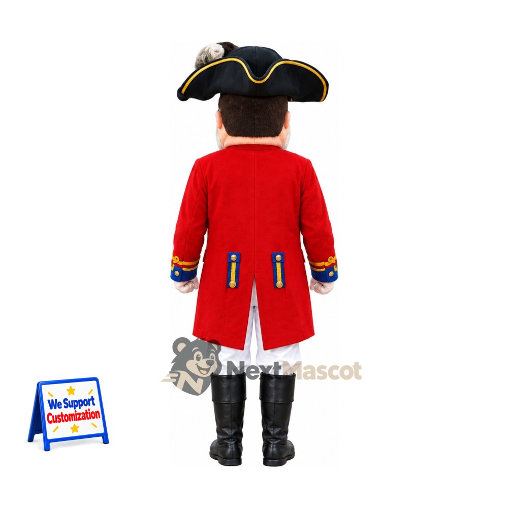 Colonial Soldier Mascot Costume for School Spirit
