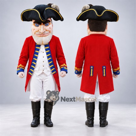Colonial Soldier Mascot Costume for School Spirit