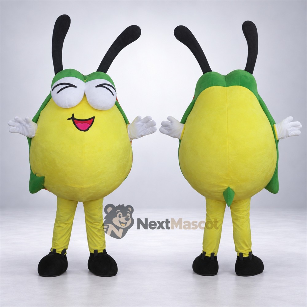 Bug Mascot Costume - Yellow Bug Mascot Costume - Yellow