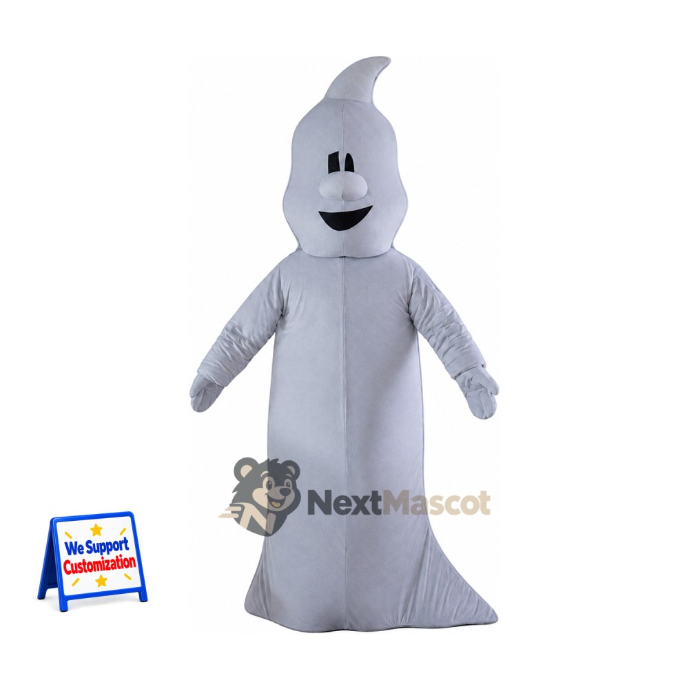 Ghost Mascot Costume - Gray Ghost Mascot Costume - Gray