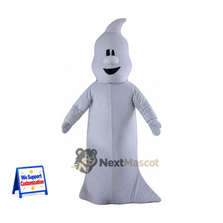 Ghost Mascot Costume - Gray Ghost Mascot Costume - Gray