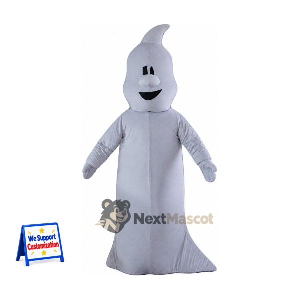 Ghost Mascot Costume - Gray