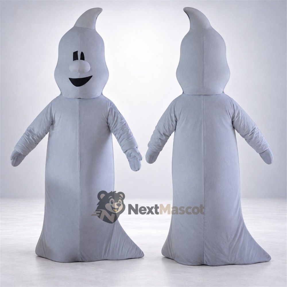 Ghost Mascot Costume - Gray Ghost Mascot Costume - Gray
