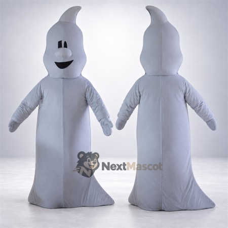 Ghost Mascot Costume - Gray Ghost Mascot Costume - Gray